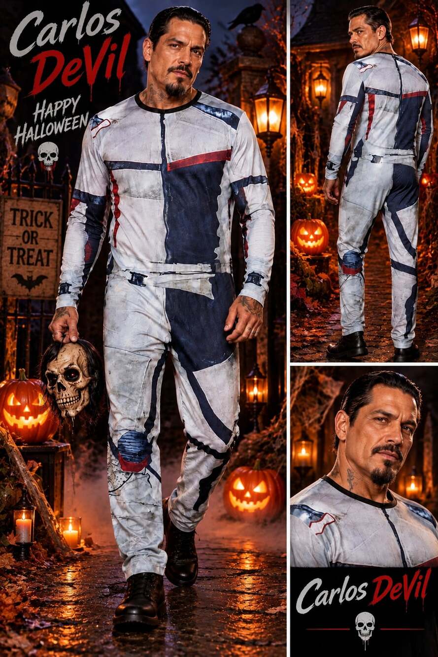 Carlos DeVil Descendants Cosplay Costume Jumpsuit Halloween